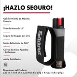 GEL PIMIENTA PARA CORREDORES CON CORREA REFLECTANTE AJUSTABLE
